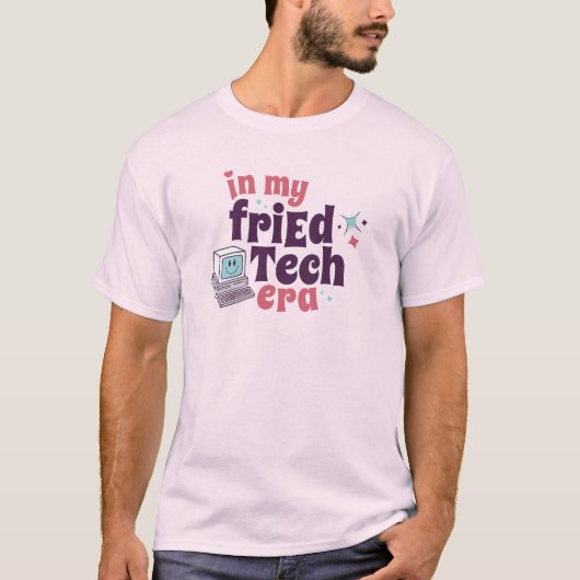 「In my friEdTech Era」かわいいコンピュータ Tシャツ (正面)