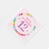 In My Friendship Bracelet Era誕生日パーティー スタンダードランチョンナプキン (角)