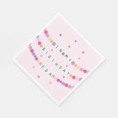 In My Friendship Bracelet Era誕生日パーティー スタンダードランチョンナプキン (角)