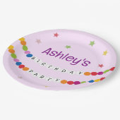 In My Friendship Bracelet Era誕生日パーティー ペーパープレート (アングル)