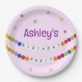 In My Friendship Bracelet Era誕生日パーティー ペーパープレート (正面)
