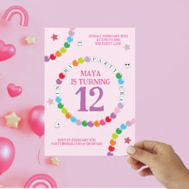 In My Friendship Bracelet Era誕生日パーティー 案内状