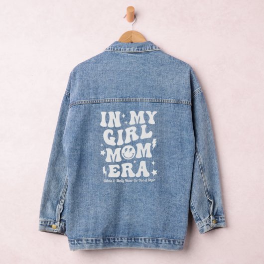 In My Girl Mom Era名前をカスタムするDenim Jacket デニムジャケット (ハンガー)