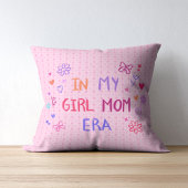  in my girl mom era CRAYON baby pink クッション