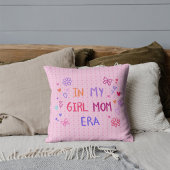  in my girl mom era CRAYON baby pink クッション