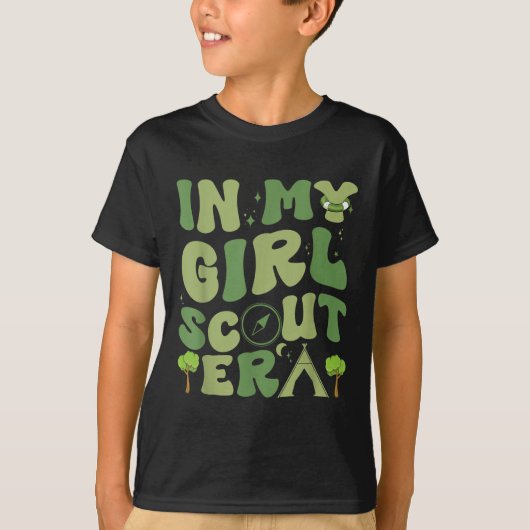 In My Girl Patricks Day Scout Era, Scout Camping F Tシャツ (正面)