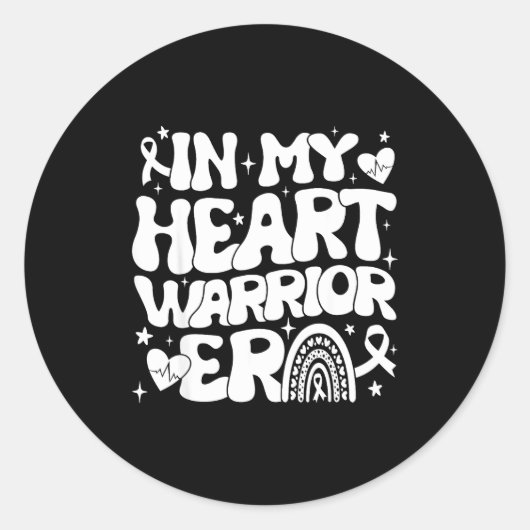 In My Heart Warrior Era Heart Disease Awareness We ラウンドシール (正面)