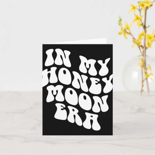 In My Honeymoon Era - Wedding New Bride Groom カード (黄色い花)