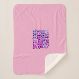 In My Horse Riding Mom Era: Mama T Shirt Mom Life シェルパブランケット