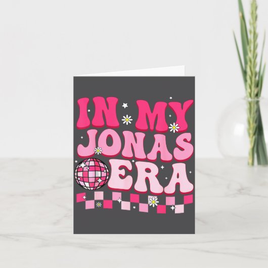 In My Jonas Era Funny Jonas Groovy 80's Men Women  カード (正面)