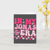 In My Jonas Era Funny Jonas Groovy 80's Men Women  カード (黄色い花)
