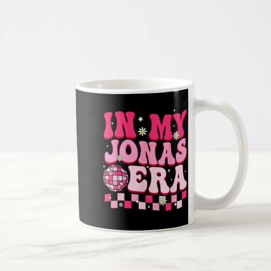 In My Jonas Era Funny Jonas Groovy 80's Men Women  コーヒーマグカップ (右)