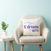 In My Kdrama Era Typography modern Throw Pillow クッション (椅子)