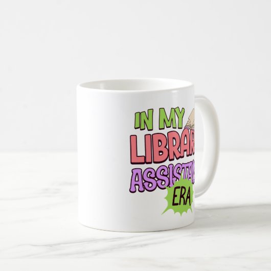In My Librarian Assistant Era Library Book Lover コーヒーマグカップ (正面右)