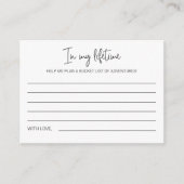 In My Lifetime Bucket List卒業アドバイス アドバイスカード (正面)