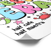 In My Maestra Era Spanish Bilingual Teacher Back T ポスター (角)