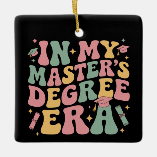 in My Master's Degree Era Graduation Master Degree セラミックオーナメント (正面)