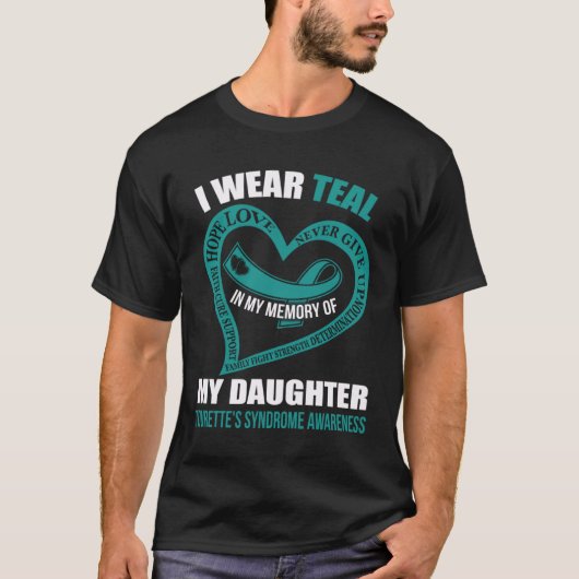 In my memory of my daughter TOURETTE S SYNDROME AW Tシャツ (正面)