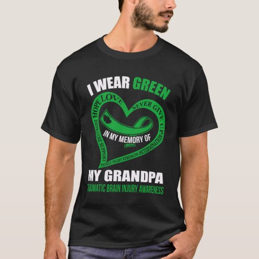 In my memory of my grandpa TBI AWARENESS Tシャツ (正面)