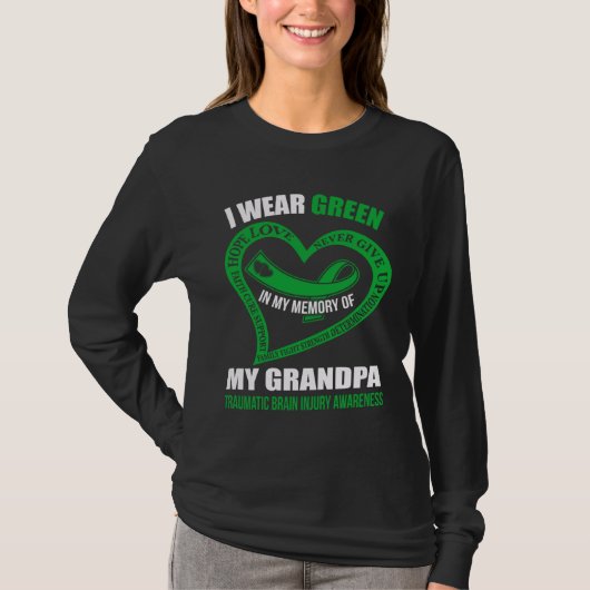 In my memory of my grandpa TBI AWARENESS Tシャツ (正面)