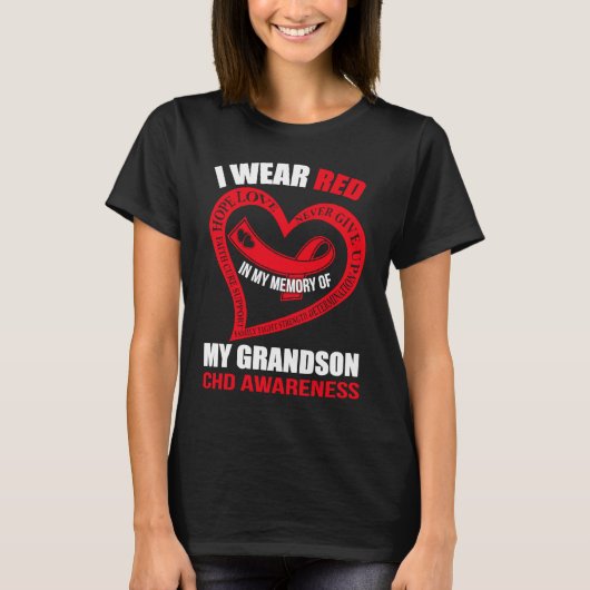 In my memory of my grandson CHD AWARENESS Tシャツ (正面)