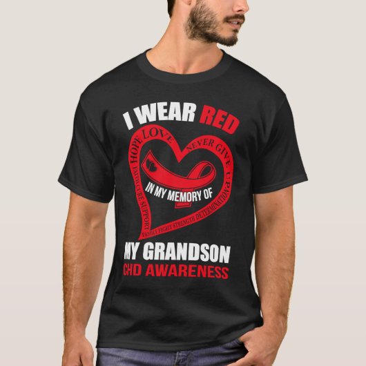In my memory of my grandson CHD AWARENESS Tシャツ (正面)