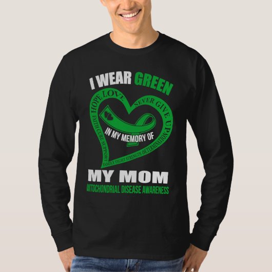 In my memory of my mom MITOCHONDRIAL DISEASE AWARE Tシャツ (正面)