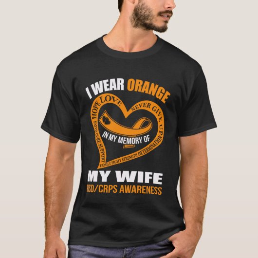 In my memory of my wife RSDCRPS AWARENESS Tシャツ (正面)