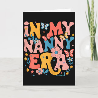 In My Nanny Era Retro Groovy Mothers Day Nanny But カード