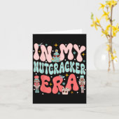 In My Nutcracker Era Groovy Nk Christmas Nutcracke カード (黄色い花)