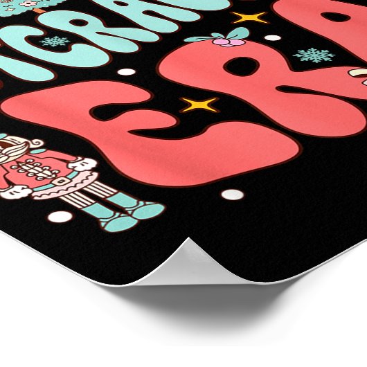 In My Nutcracker Era Groovy Nk Christmas Nutcracke ポスター (角)