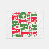 In My Nutcracker Girl Era Groovy Christmas Nutcrac フリースブランケット (正面(横))