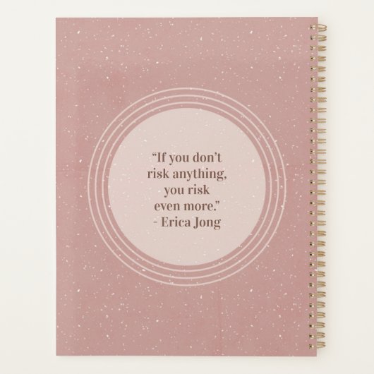 In My Organized EraカスタムプランナーおもしろいBoho Pink プランナー手帳 (裏面)