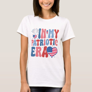 In My Patriotic Era, 4th of July, America Red Blue Tシャツ