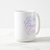 In My Peace Era – 美学やる気を起こさせる引用文 コーヒーマグカップ (正面右)