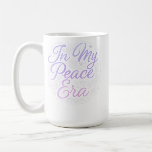 In My Peace Era – 美学やる気を起こさせる引用文 コーヒーマグカップ (左)
