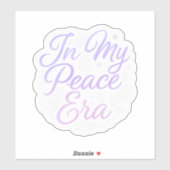 In My Peace Era – 美学やる気を起こさせる引用文 シール (シート)
