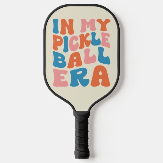 In My Pickleball Era名前をカスタムするピックボールパドル ピックルボールラケット (正面)