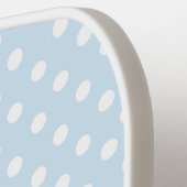 In My Pickleball Era Custom Name Blue Design ピックルボールラケット (左詳細)