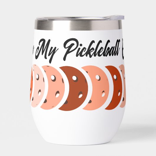 In My Pickleball Era - Orange VibesデザインTシャツ (左面)