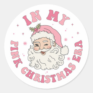 In My Pink Christmas Eraスタンプ ラウンドシール