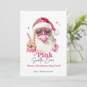 In My Pink Santa Era Trendy Pink Christmas  シーズンカード (スタンド正面)