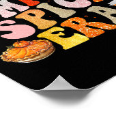 In My Pumpkin Spice Era Groovyおもしろい秋Vibes Th ポスター (角)