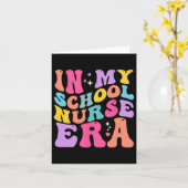 In My School Nurse Era Groovy Back To School  カード (黄色い花)