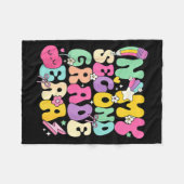 In My Second Grade Era Teachers Women Back To Scho フリースブランケット (正面(横))