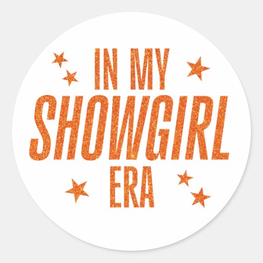 In My Showgirl Era ラウンドシール (正面)