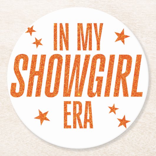 In My Showgirl Era ラウンドペーパーコースター (正面)