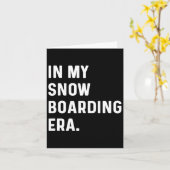 In My Snowboarding Era - Snowboarder - Snowwinter カード (黄色い花)