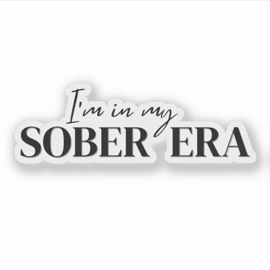 In My Sober Era シール (正面)
