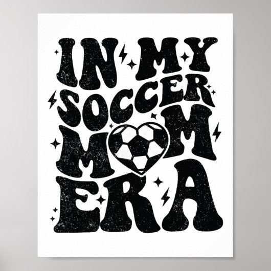 In My Soccer Mom Era Retro Soccer Mama Shirt Mothe ポスター (正面)